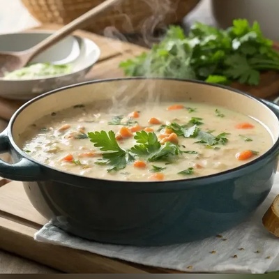 طرز تهیه سوپ گشنیز به شبک اصیل تبریز برای سفره های افطاری در ماه مبارک رمضان + ویدئو