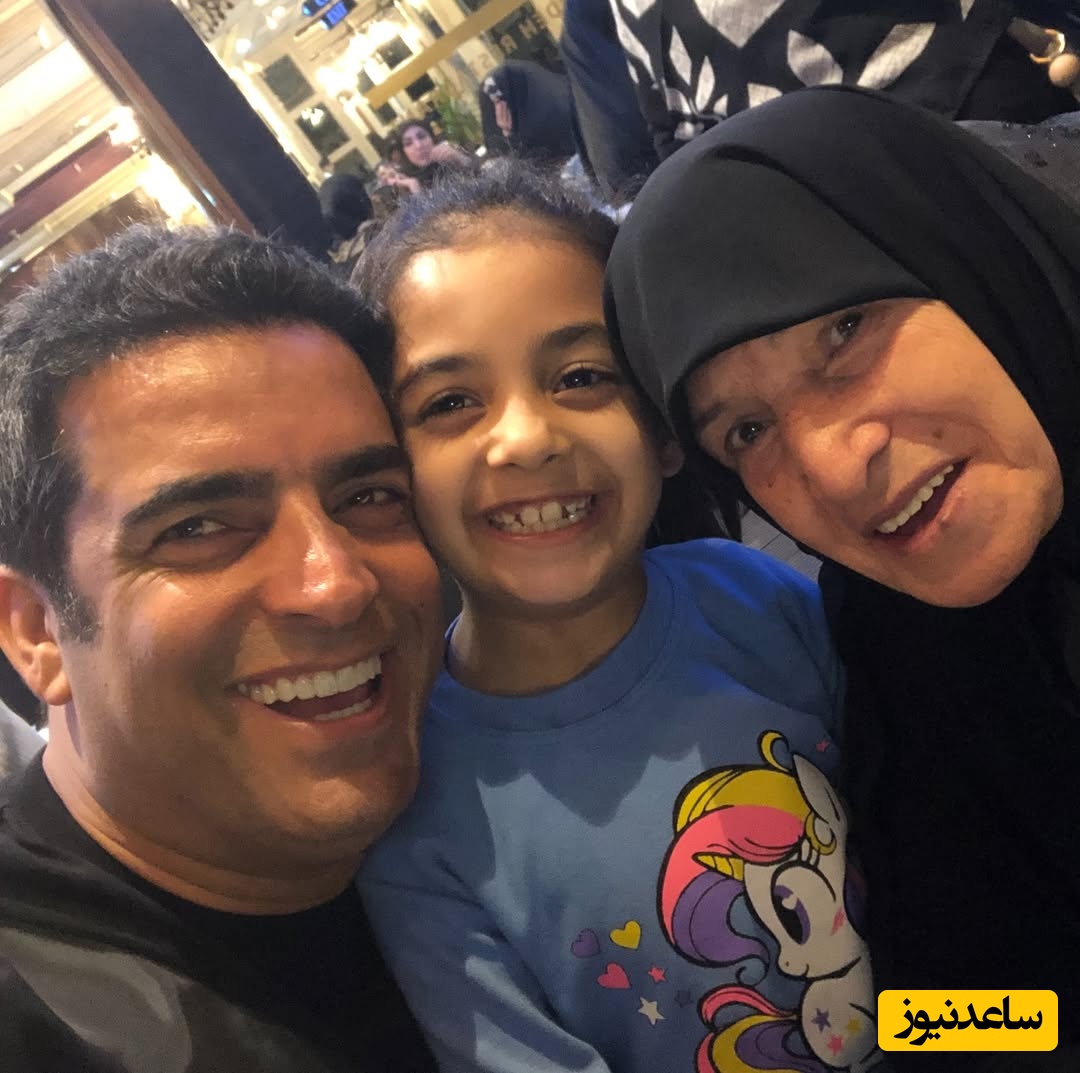 منوچهر هادی و دختر و مادرش
