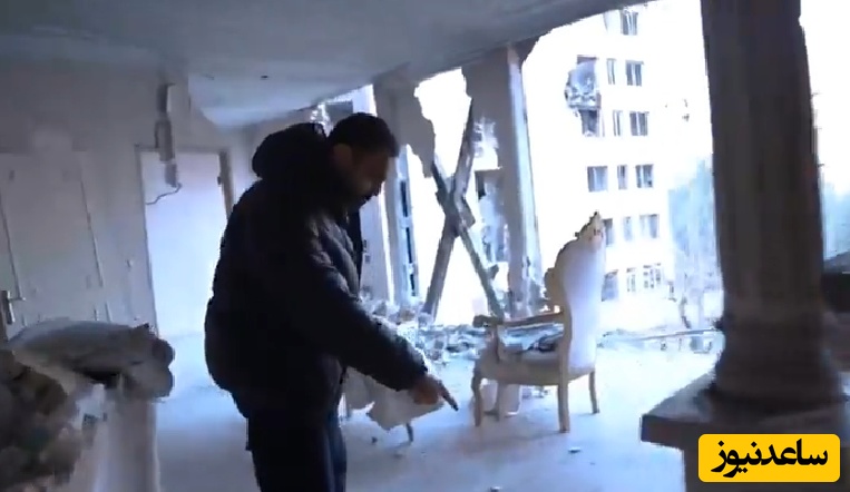 روایت تصویری محسن افشانی و مهدی ماهانی از منازل تخریب شده به دست دشمن صهیونی آمریکایی/ درسته با مردم عادی کاری ندارن!