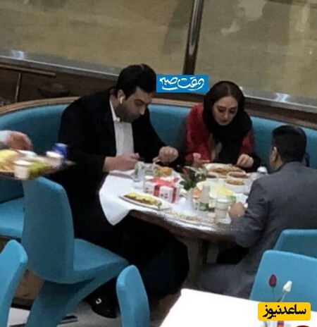  الهام حمیدی و همسرش