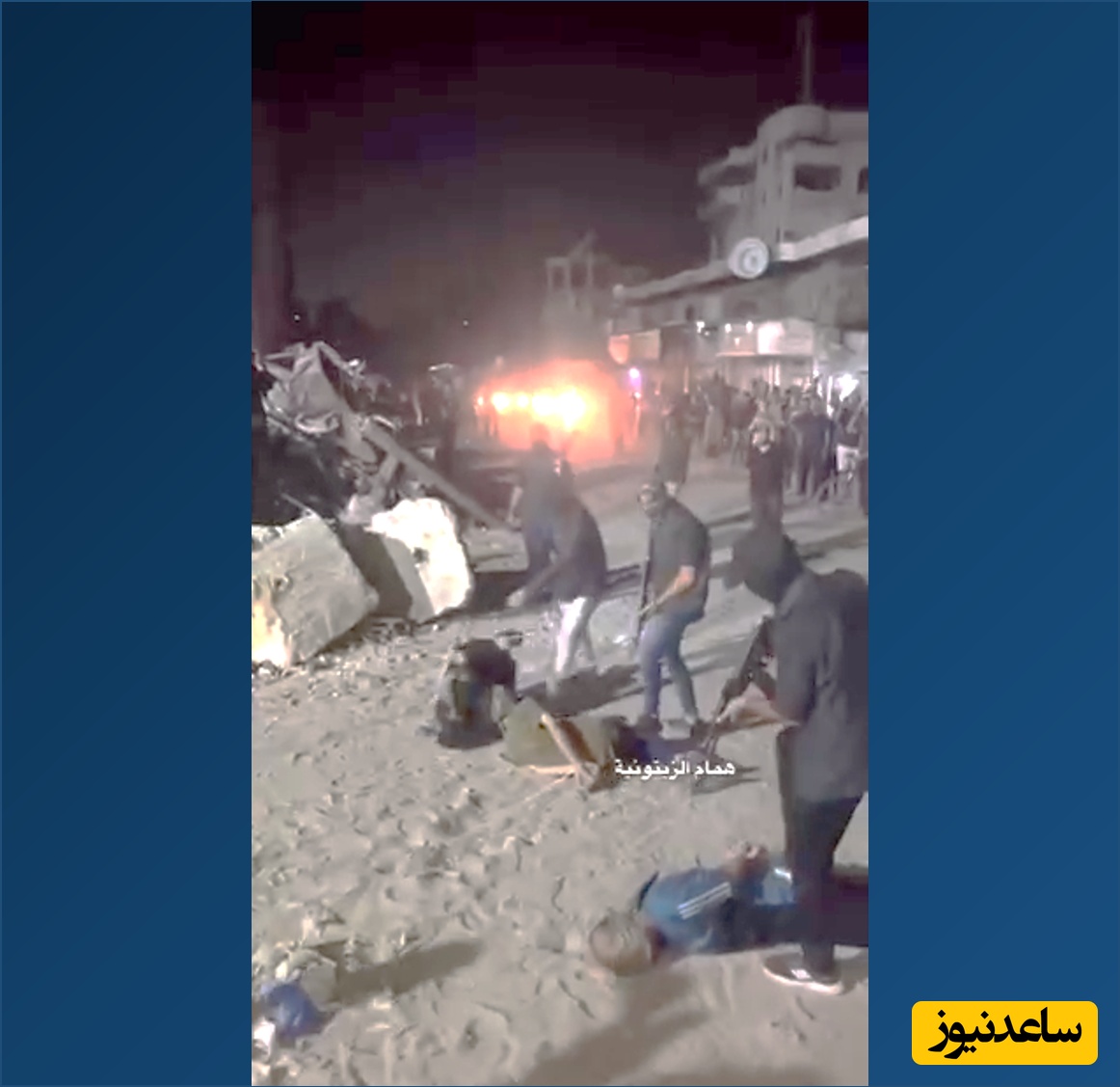 (فیلم) لحظه اعدام 3 جاسوس اسرائیل در غزه و در ملأعام