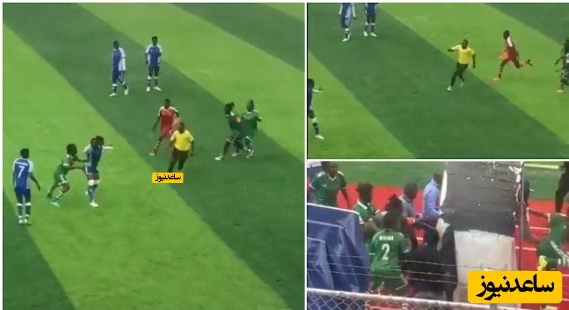 تعقیب و گریز و کتک زدن داور توسط بازیکنان زن + فیلم