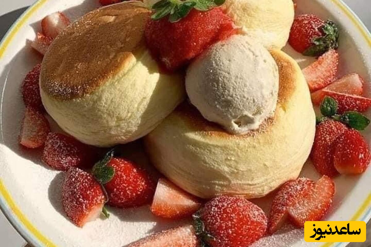 طرز تهیه پنکیک ژاپنی یا پنکیک اسفنجی نرم و پفکی خوشمزه و متفاوت