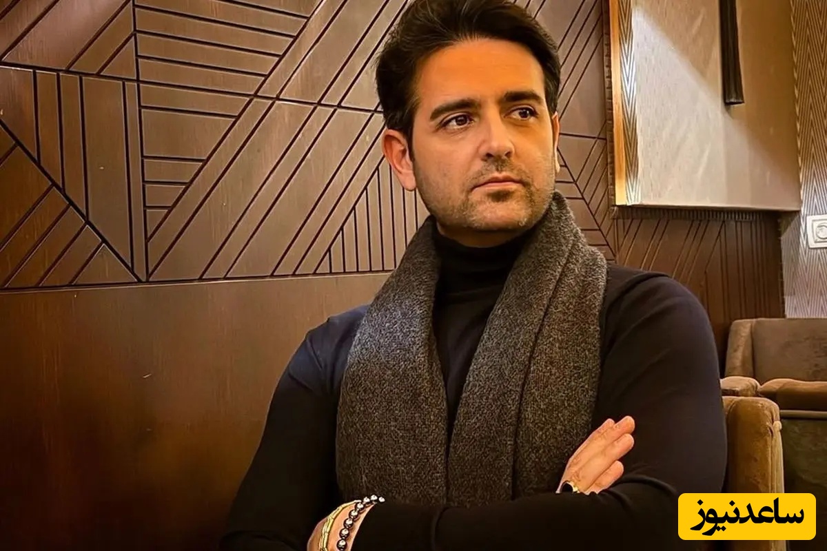 چیدمان مینیمال خانه امیرحسین آرمان با مبلمان خوشرنگ، تابلو دیواری زیبا و میز چوبی/ همینقدر ساده ولی چشمنواز