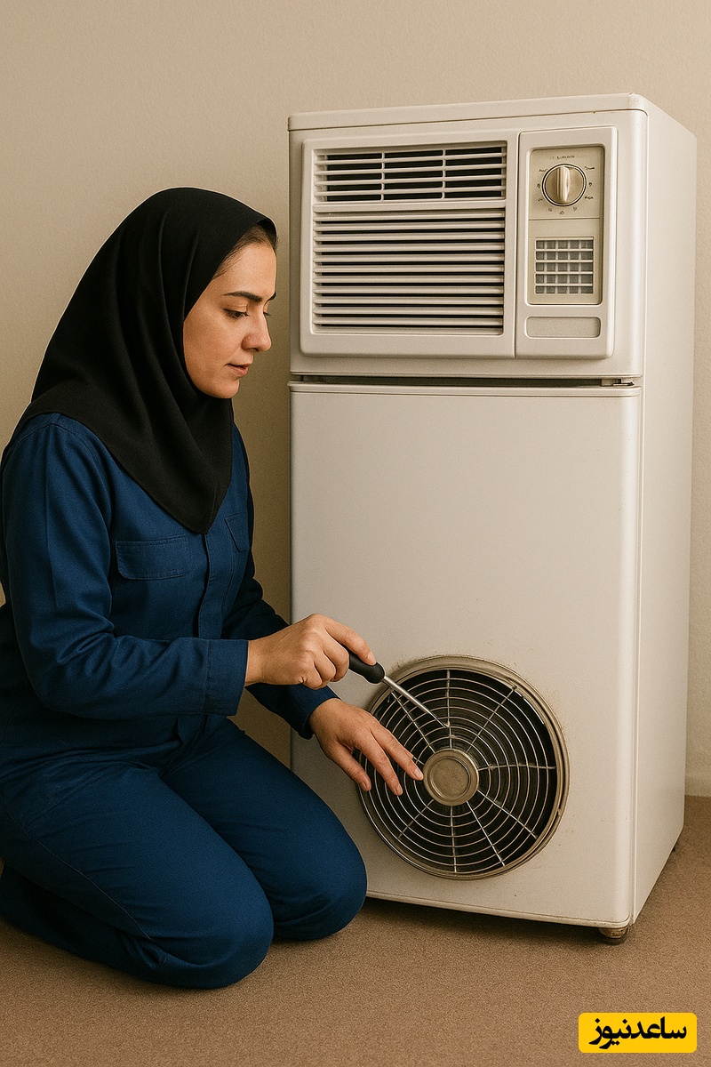 نوآوری در کار و کاسبی؛ خلاقیت منحصربفرد خانم تعمیرکارِ لوازم خانگی در تبدیل یخچال به کولر مرزهای تغییر کاربری را جابجا کرد+ویدیو/ من که خیلی خوشم اومد شما رو نمیدونم