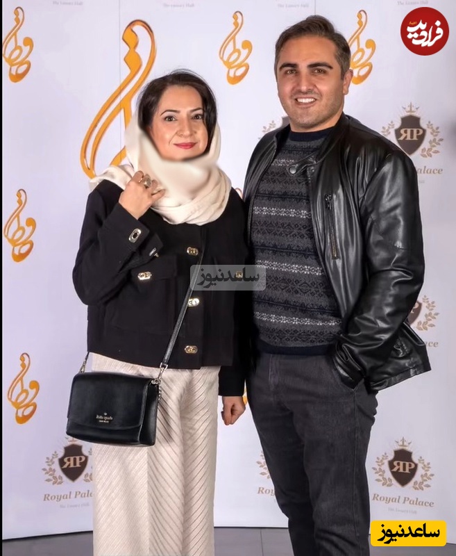 مسعود تابش و همسرش