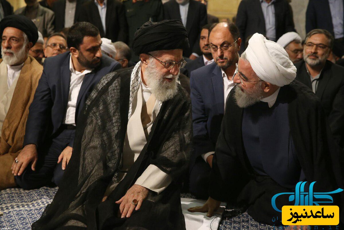 (عکس) بوسه پدرانه رهبر حکیم انقلاب بر صورت حسن روحانی / رهبری که از همه روسای جمهور حمایت می‌کند