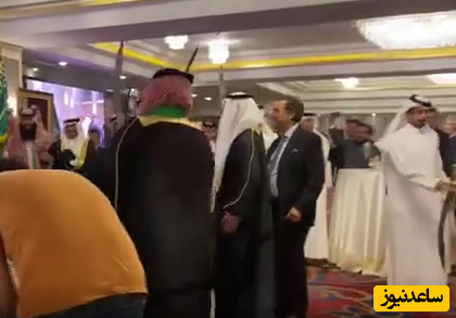 رقص شاد شمشیر عربستانی‌ها در هتل اسپیناس تهران! +فیلم/ جای رونالدو خالی!