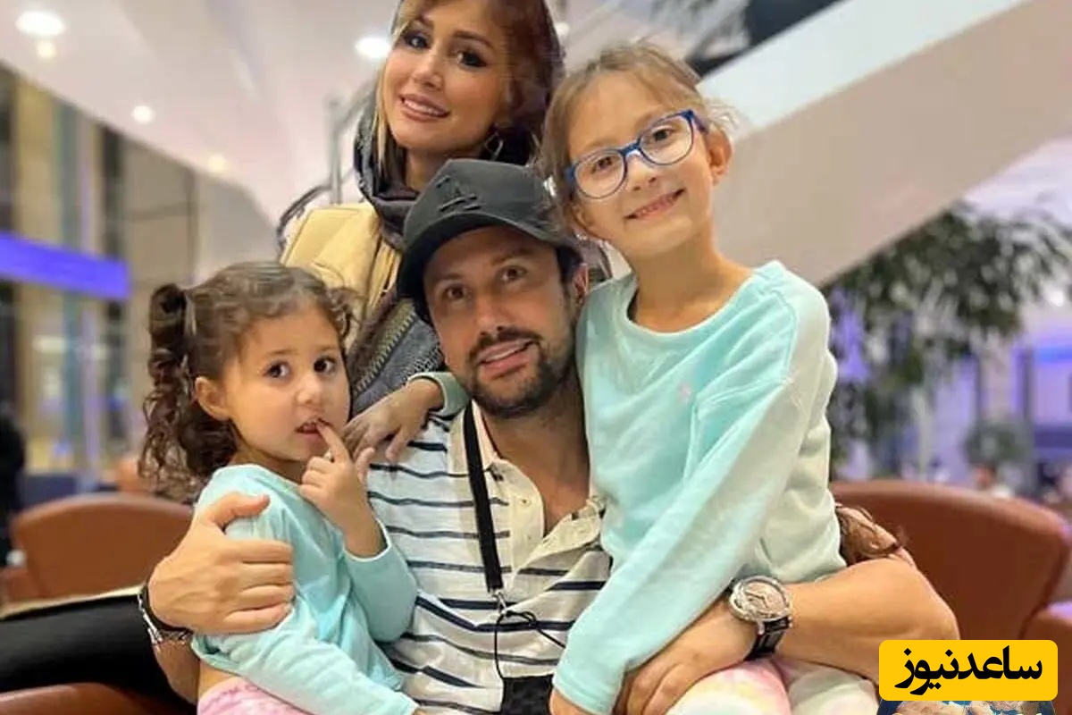 عکس باحال سپیده بزمی‌پور و دخترانش در آشپزخانه