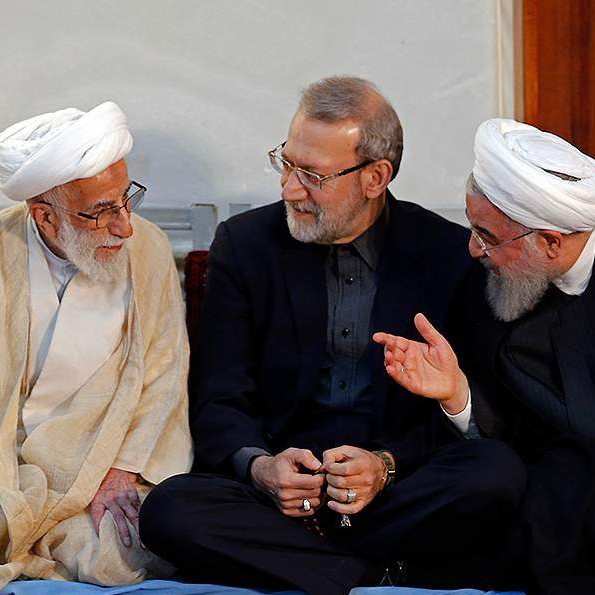 حسن روحانی ، علی لاریجانی ، احمد جنتی