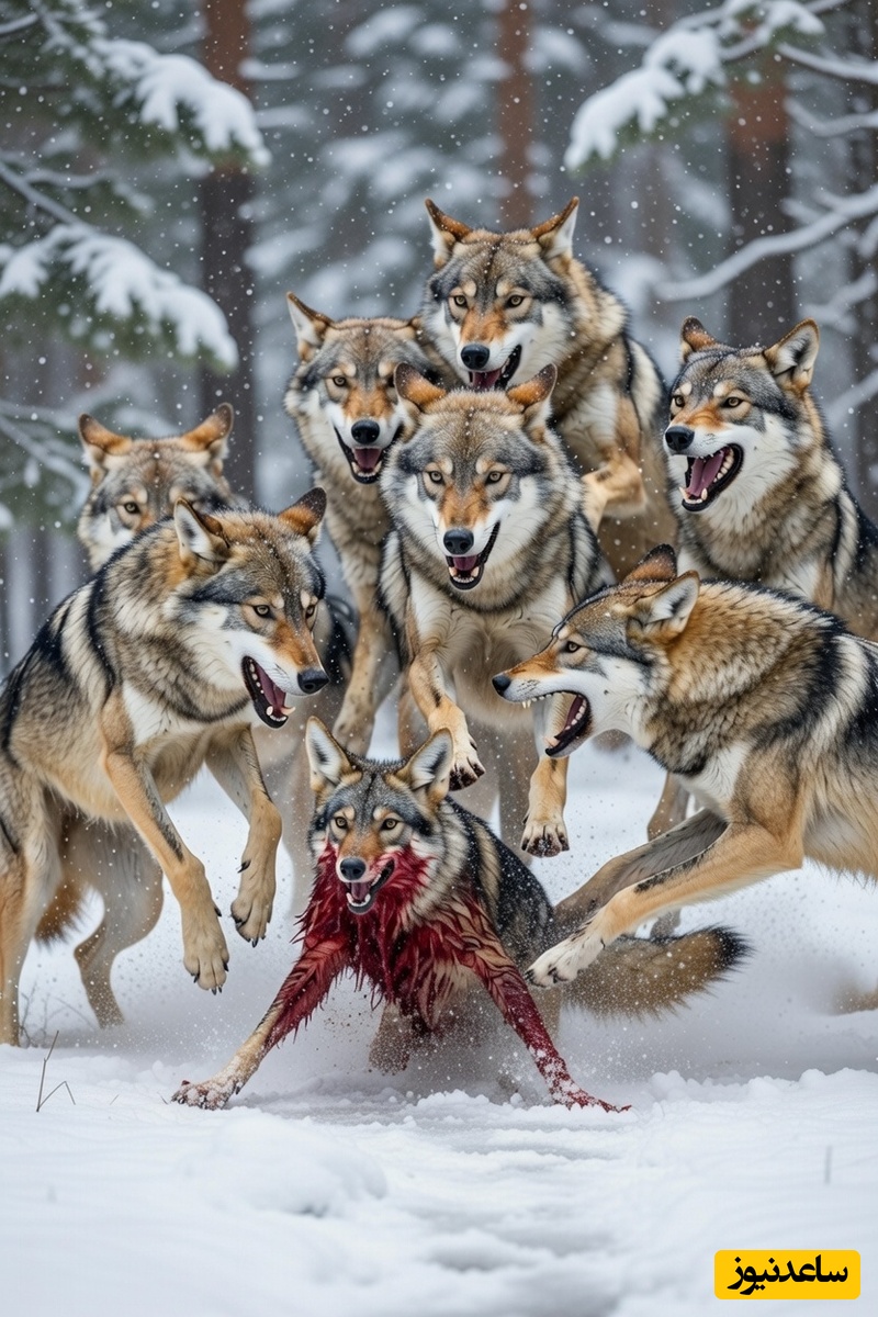مستند حیات وحش/ رازبقا؛ حمله هولناک گله گرگ های وحشی به شغال