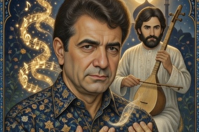 فیلم/ سوز و گداز دعای ربنای استاد شجریان بلبل خوش آواز موسیقی سنتی با صدای کمانچه روزبه استغفاری/ قندِ شیرین ماه رمضان🌙