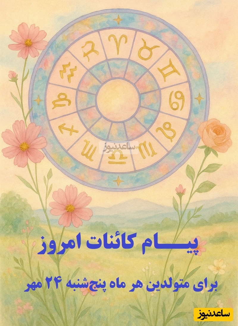 پیام کائنات امروز برای متولدین هر ماه/ امروز آروم باش.... درست مثل دریایی که میدونه هر موجی دوباره برمی گرده