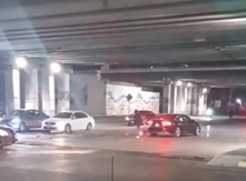 درگیری گانگستری دو خودرو بعد از تصادف با هم + فیلم
