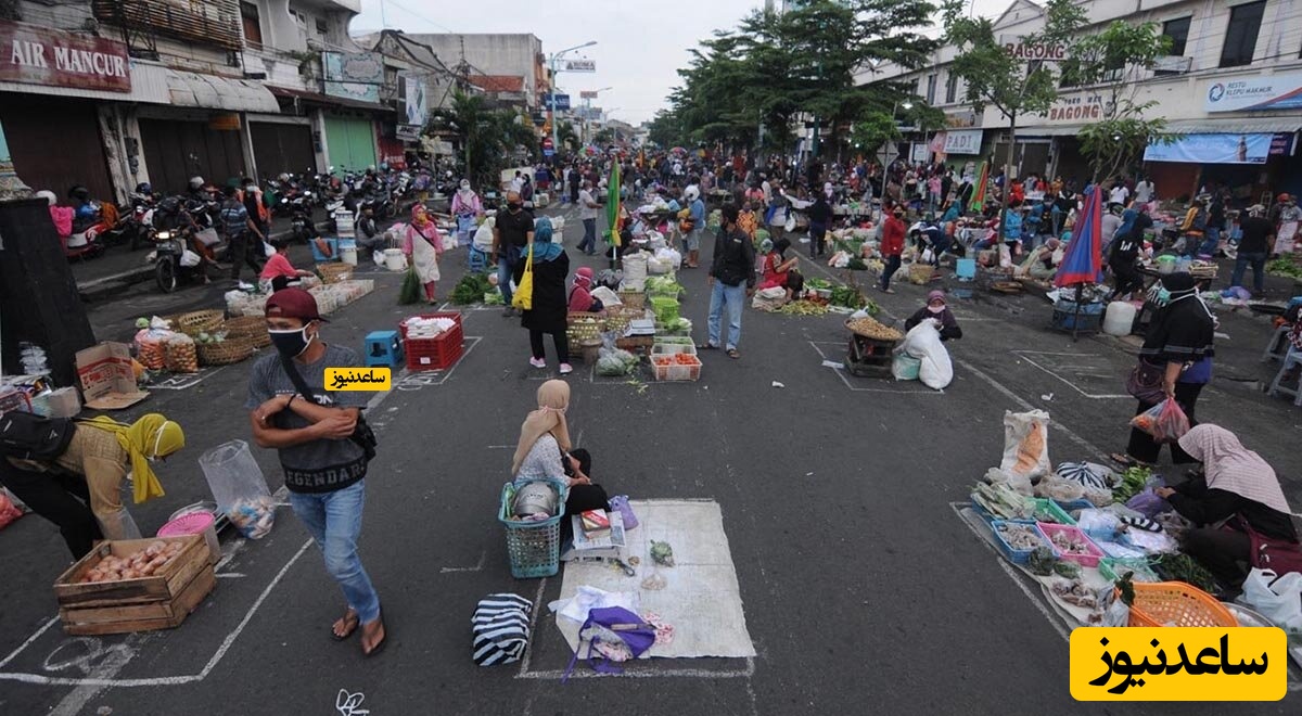 فروشنده فوق حرفه‌ای غذای خیابانی در اندونزی را ببینید + فیلم