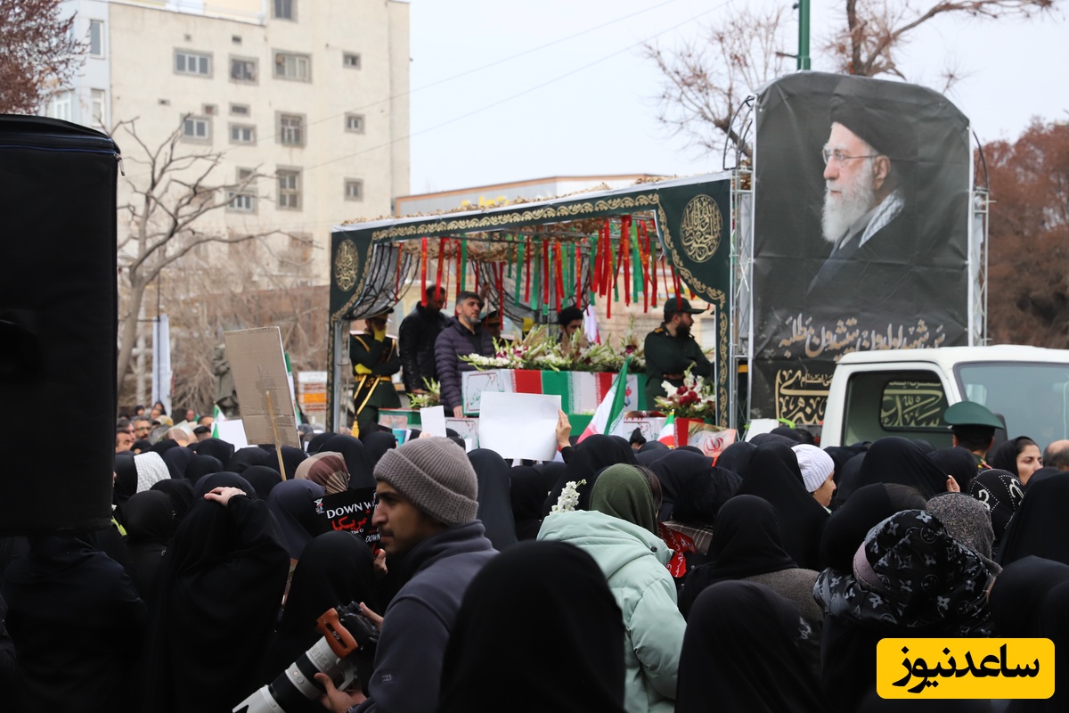 آیین تشییع پیکرهای مطهر شهدای اقتدار آذربایجان شرقی