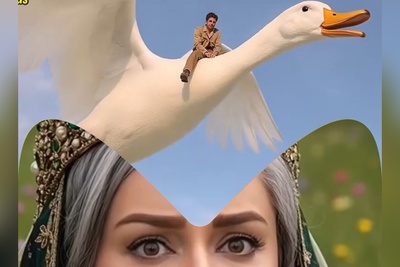 وقتی عموپورنگ، نعیمه نظام‌دوست رو با یه تخم اردک از دست اهریمن نجات میده!+ویدیو/ از خنده دل درد گرفتم شما چی؟