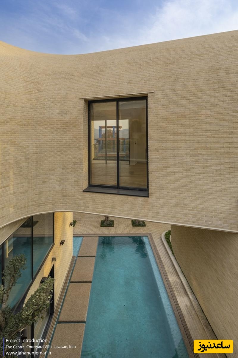 جادوی معمار ایرانی در لواسان/ ویلایی با طراحی منحصر به فرد ، حیاط سه‌بعدی و حفره‌هایی برای ارتباط با آسمان/ کلا این ویلا در یه سطح دیگه‌ست!