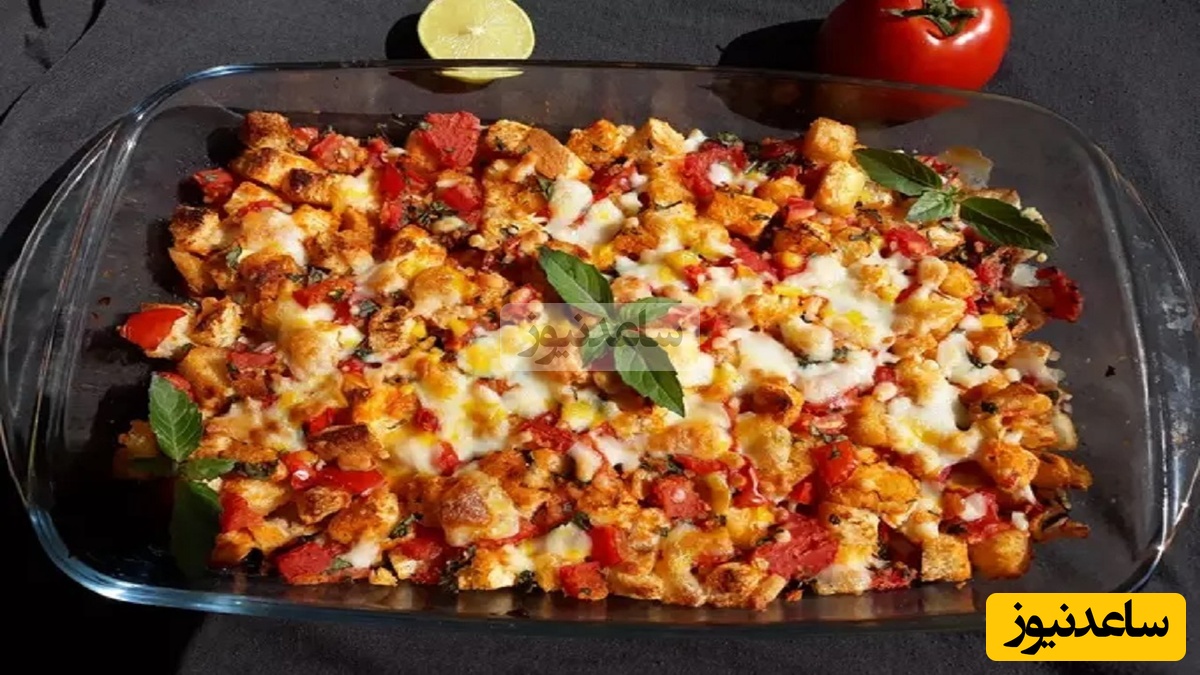 پاپاس سیب زمینی با سس قارچ