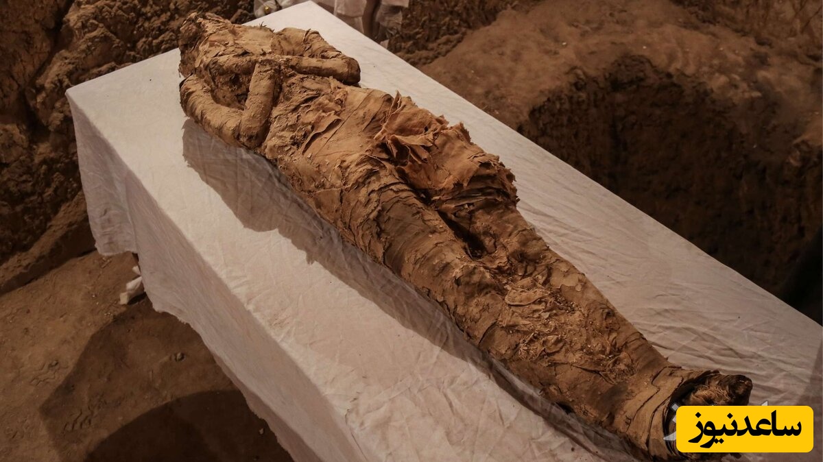 کشف مومیایی 2500 ساله در جنوب قاهره مصر + فیلم