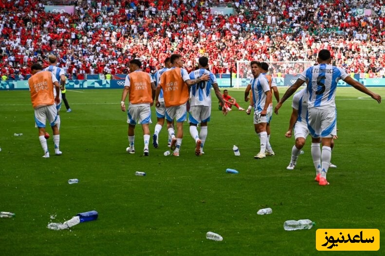 جنجالی ترین بازی فوتبال تاریخ المپیک در پاریس با قربانی شدن آرژانتین به پایان رسید