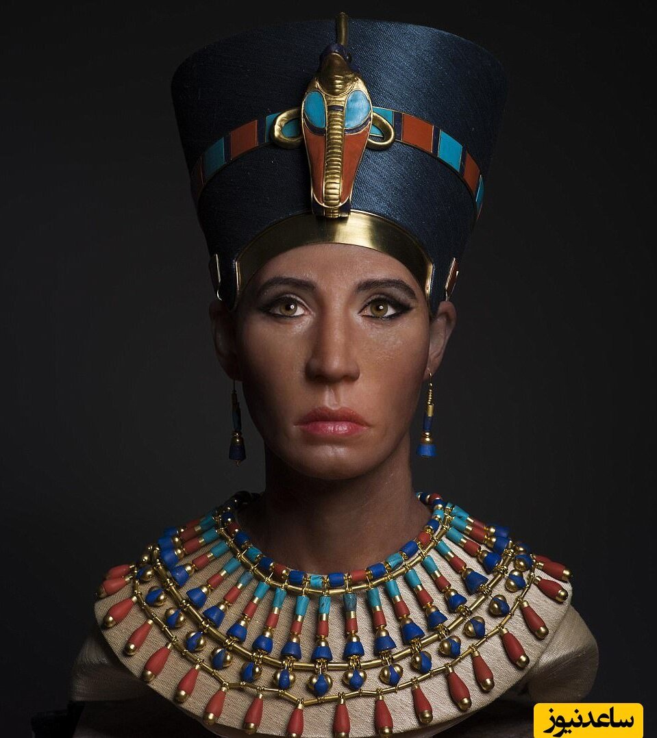 بازسازی شگفت انگیز چهره ملکه نفرتیتی، همسر زیبای آخناتون، فرعون مصر توسط هوش مصنوعی +عکس