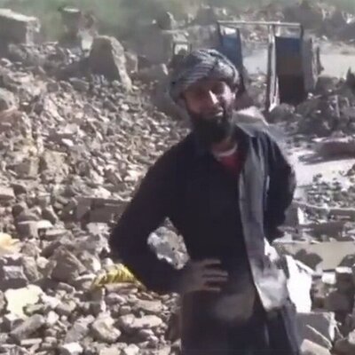 (ویدئو) شیون مردی که 14 عضو خانواده‌اش را در زلزله هرات از دست داد