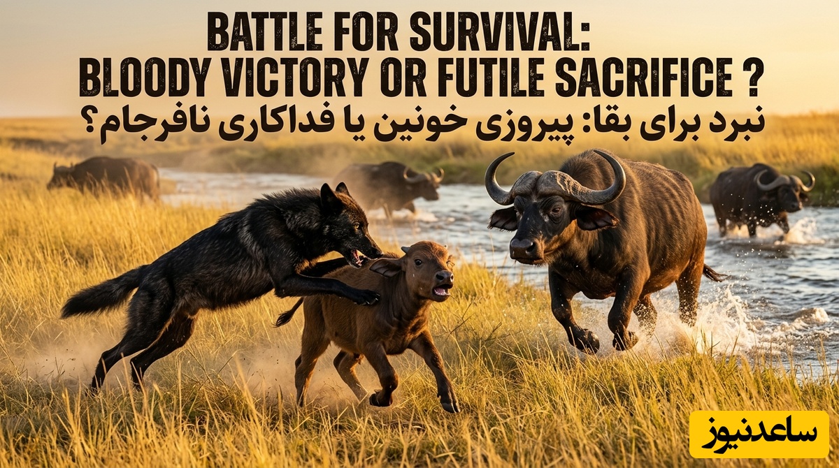 ویدئو| مستند حیات وحش؛ هوش سیاه گرگ‌ها در برابر جثه عظیم بوفالو؛ در این جدال طبیعت برنده نهایی کیست؟