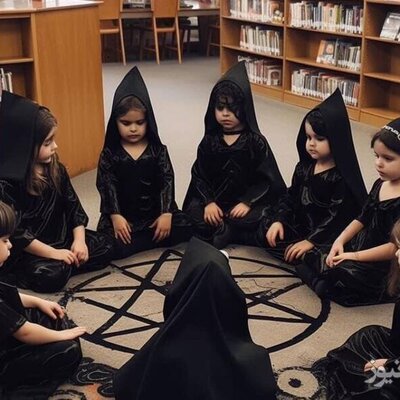 افتتاح مدرسه شیطان پرستی با حضور کادر شیطان صفت +ویدئو