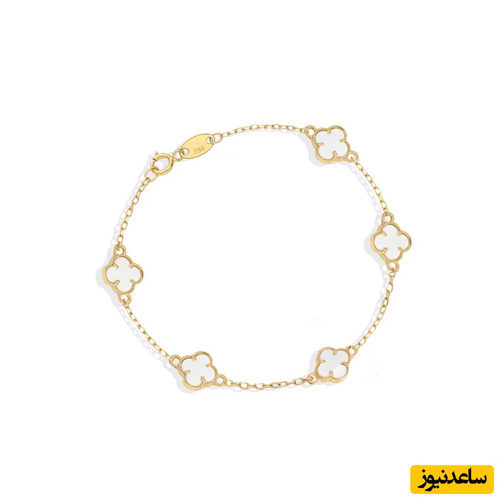 دستبند اسپرت دخترانه طلا