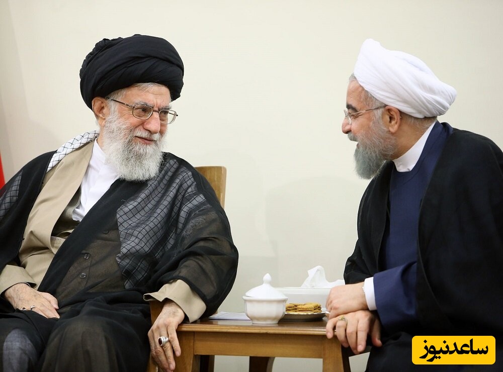 اهدای نشان نظامی به حسن روحانی توسط رهبر انقلاب به دلیل مسئولیتش در ستاد پشتیبانی جنگ+عکس