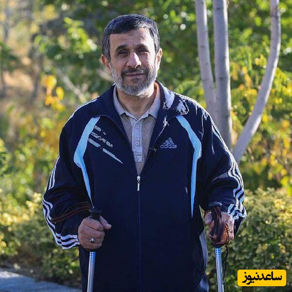 جنگل گردی محمود احمدی نژاد در شمال ایران بدون امکانات فقط با یک چوب دستی+عکس