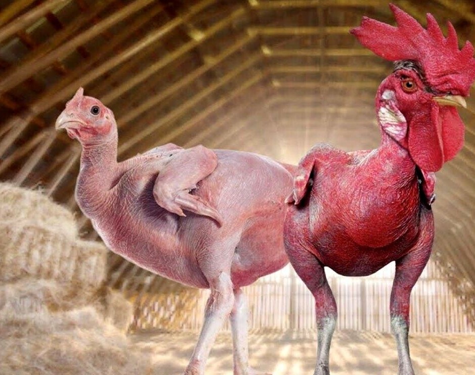 (تصاویر) «مرغ برهنه»؛ مرغ ترسناک و کاملا لختی که ناگهانی به وجود آمد!