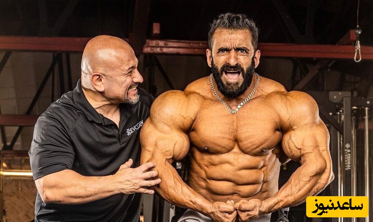 هادی چوپان ریشش را زد و سبیل گذاشت/ ابرمرد ایرانی با سبیل دسته دار اصلاً قابل شناسایی نیست+عکس