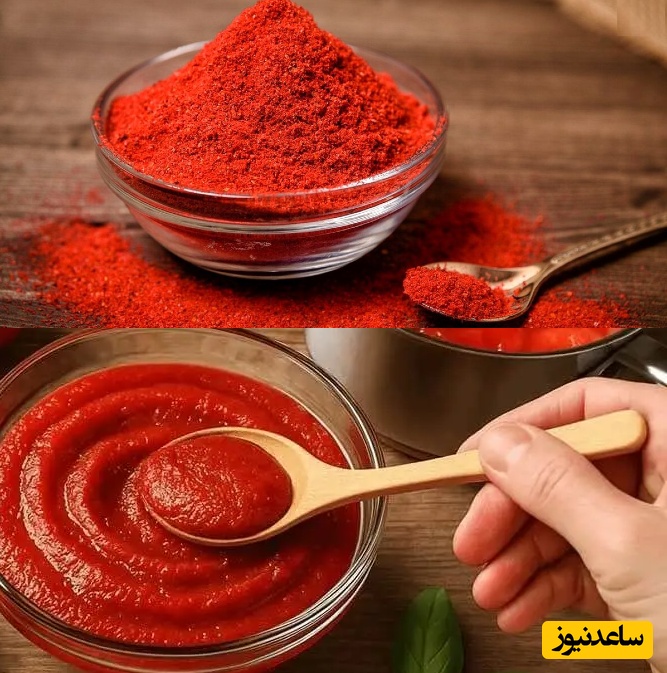 طرز تهیه پودر گوجه جایگزین رب گوجه فرنگی بدون سیاه شدن/ +تهیه رب خوشرنگ و طعم با استفاده از پودر گوجه