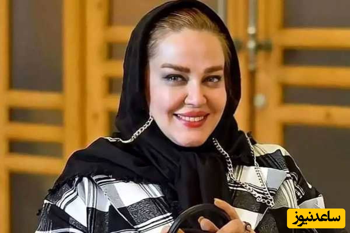 استایل عجیب بهاره رهنم بر سر صحنه تئاتر با لباس آستین عروسکی فانتزی