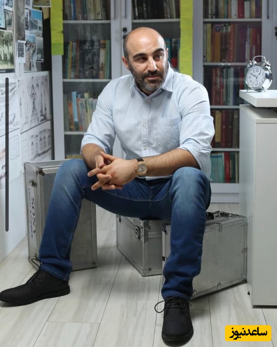 نگاهی به منزل دوبلکس لوکس و مجلل محسن تنابنده بازیگر چند میلیاردی سریال پایتخت/ غلام حلقه به گوش یک طرف، میز پذیرایی و کیک تولد یک طرف+عکس