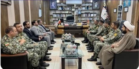 فرماندار شوشتر با فرمانده پیشین و جدید تیپ 45 دیدار کرد