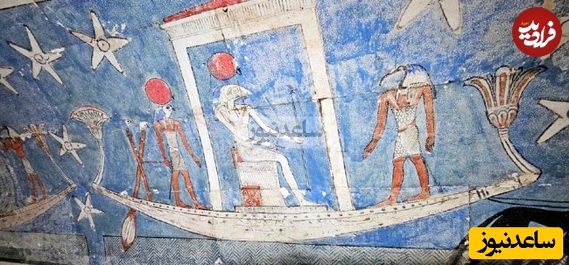 نمونه‌ای از نقاشی‌های یافت شده در یکی از مقبره‌ها