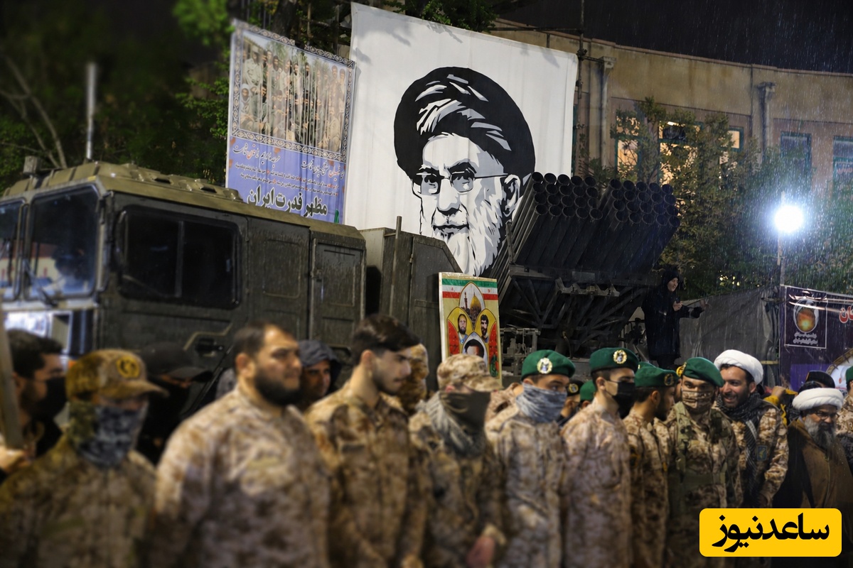 اجتماع بزرگ «جان‌فدایان ایران» در تبریز؛ از پرچم‌گردانی زیر باران تا نمایش تجهیزات نظامی + تصاویر