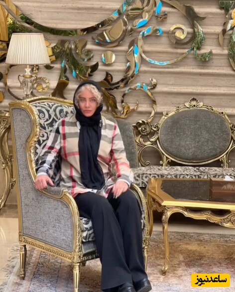 نگاهی به چیدمان منزل لوکس و اشرافی شراره رخام بازیگر سریال ناریا/ مبلمان مخملی، نقاشی دیواری گرافیکی، آباژور پایه بلند، آویز های سقفی مجلل و...