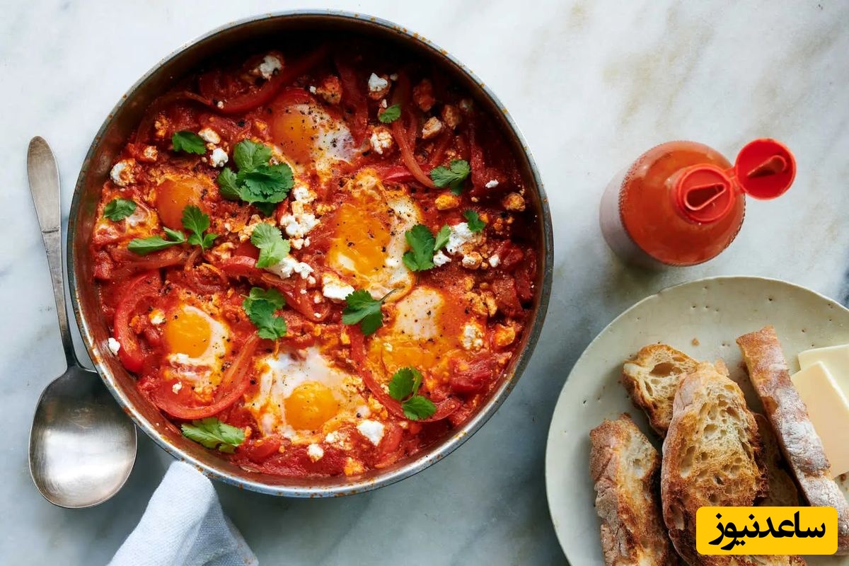 طرز تهیه شاک شوکا، املت تونسی که بسیار خوشمزه‌تر از املت گوجه‌فرنگی خودمونه کافیه یکبار امتحانش کنی +ویدئو