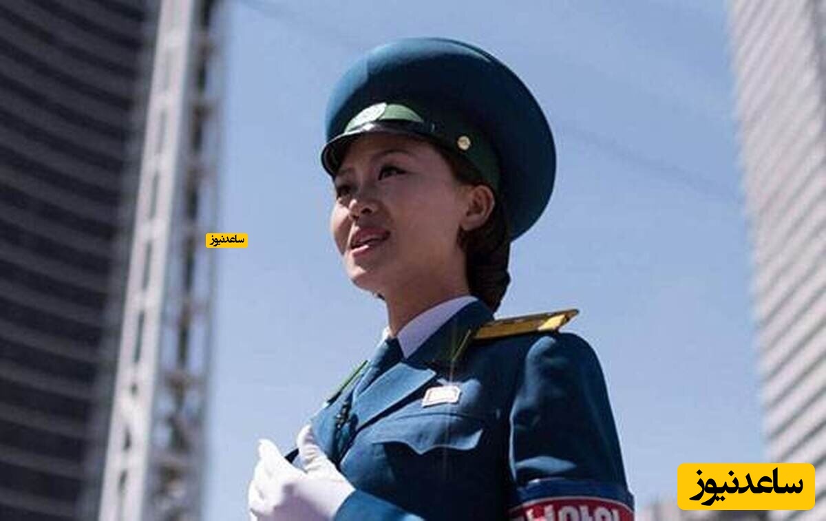 حرکات موزون و عجیب پلیس زن کره شمالی سوژه شد + فیلم