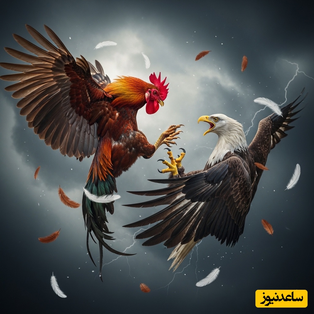 (ویدئو) صحنه‌ای از حیات وحش که وایرال شد درگیری بی‌رحمانه عقاب با خروس؛ نبردی که پایانش همه را متعجب کرد