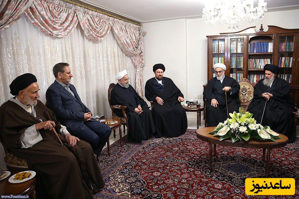 میزبانی حسن روحانی از سیاستمداران و اقوام در مراسم عید دیدنی در منزل زیبا و ایرانی پسندش+ عکس/ چه مبلمانی، چه فرش هایی، از همه مهمتر چه خونه دلبازی😍