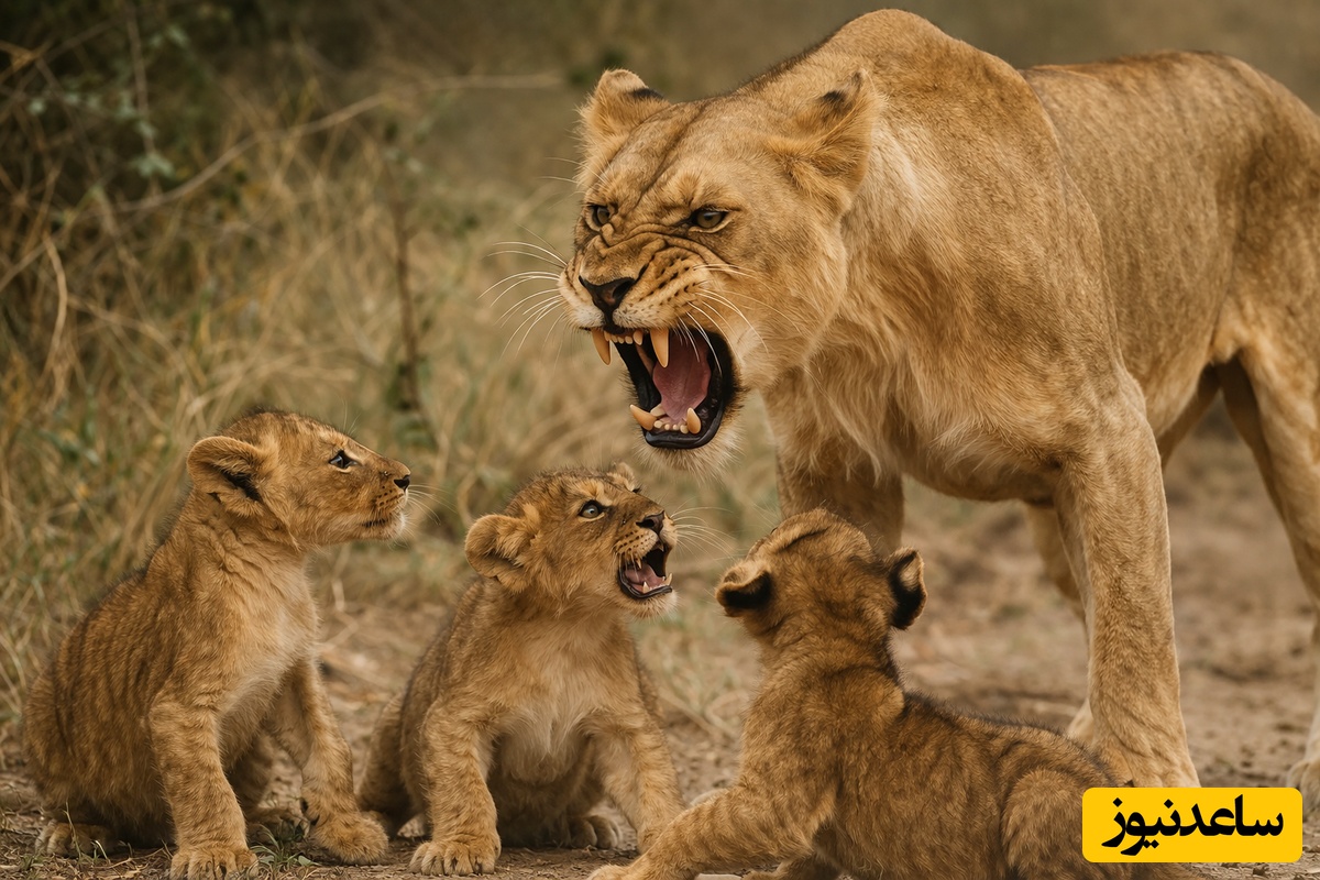 (ویدئو) ویژه علاقه‌مندان به مستند حیات وحش/ راز بقا،این داستان: تربیت بچه به سبک شیر