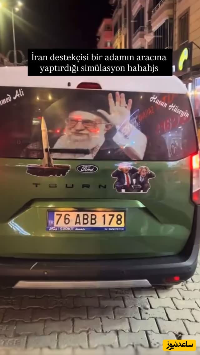 خلاقیت حماسه‌آفرین راننده ترکیه‌ای با سیلی برف‌پاک‌کن به صورت ترامپ و نتانیاهو / شیشه عقب ماشین یا میدان نبرد؟!