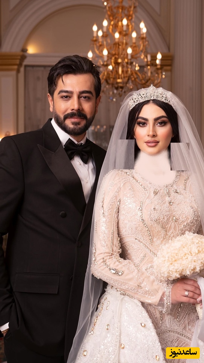 نگاهی به دکور باشکوه مراسم عروسی مریم مومن و سهیل قاصدی و لباس عروسی سنگ دوزی بی نظیر و استایل تازه داماد خوشتیپ + ویدئو