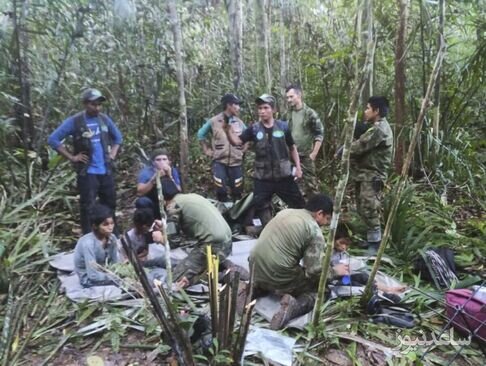 زنده پیدا شدن 4 کودک 1 تا 13 ساله پس از 40 روز از سانحه سقوط هواپیما در جنگل های آمازون