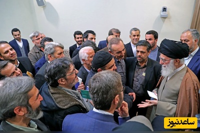 غافلگیری و خنده هنرمندان با پاسخ جالب رهبر معظم انقلاب به درخواست نماز خواندن پشت سر ایشان: کارِ ما که نماز خواندنه، اگر شما...+ویدیو